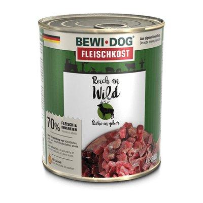 Bewi Dog Hunde-Fleischkost Reich an Wild Bewi Dog Hunde-Fleischkost Reich an Wild
