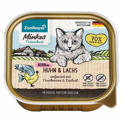 ZooRoyal Minkas Naturkost Kitten Huhn und Lachs mit Cranberries ZooRoyal Minkas Naturkost Kitten Huhn und Lachs mit Cranberries
