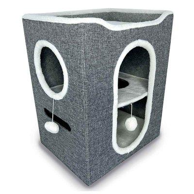 duvoplus faltbares Katzenhaus Gene 46x36x58 cm duvoplus faltbares Katzenhaus Gene 46x36x58 cm