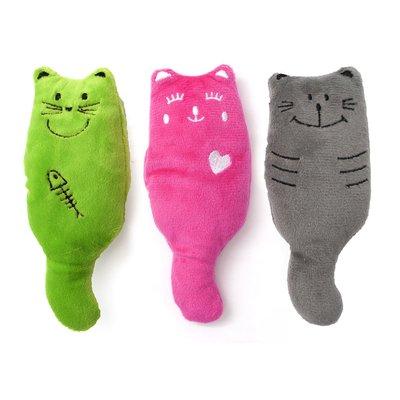 Aumüller Katzenspielkissen Plüschkatzen, 3er Set Aumüller Katzenspielkissen Plüschkatzen, 3er Set