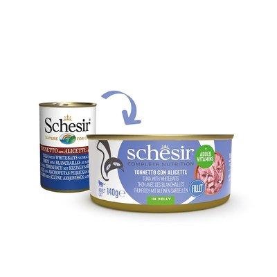 Schesir Cat Complete Thunfisch mit Sardellen in Jelly Schesir Cat Complete Thunfisch mit Sardellen in Jelly