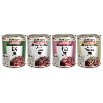 BEWI DOG Fleischkost Mixpaket 24x800g BEWI DOG Fleischkost Mixpaket 24x800g