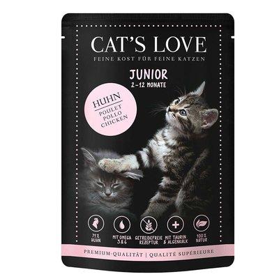 Cat's Love Nassfutter Junior Huhn mit Algenkalk & Distelöl Cat's Love Nassfutter Junior Huhn mit Algenkalk & Distelöl