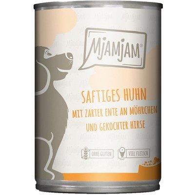 MjAMjAM saftiges Huhn mit zarter Ente an Möhrchen und gekochter Hirse MjAMjAM saftiges Huhn mit zarter Ente an Möhrchen und gekochter Hirse