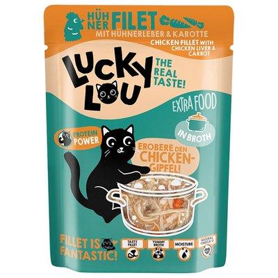 Lucky Lou Extra Food Huhn, Hühnerleber in Broth Lucky Lou Extra Food Huhn, Hühnerleber in Broth