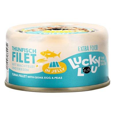 Lucky Lou Extra Food Thunfisch, Wachtelei in Jelly, Dose Lucky Lou Extra Food Thunfisch, Wachtelei in Jelly, Dose