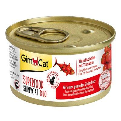 GimCat Superfood ShinyCat Duo Thunfischfilet mit Tomaten GimCat Superfood ShinyCat Duo Thunfischfilet mit Tomaten