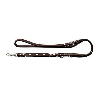 Hunter verstellbare Führleine Swiss Braun/Schwarz Hunter verstellbare Führleine Swiss Braun/Schwarz