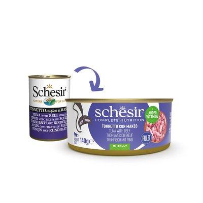 Schesir Cat Complete Thunfisch mit Rind in Jelly Schesir Cat Complete Thunfisch mit Rind in Jelly