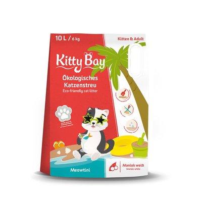 Kitty Bay Ökologische Katzenstreu - Meowtini - Maniok weiß 10L Kitty Bay Ökologische Katzenstreu - Meowtini - Maniok weiß 10L