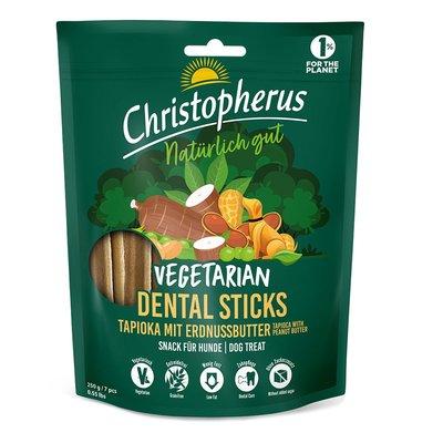 Christopherus Vegetarian - Dental Stick - Tapioka mit Erdnussbutter 250g Christopherus Vegetarian - Dental Stick - Tapioka mit Erdnussbutter 250g