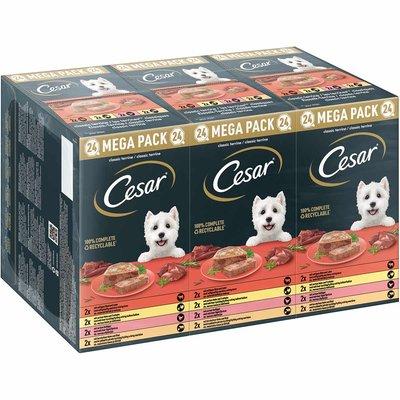 Cesar Klassik-Terrine 4 Varietäten Schale 24x150g Cesar Klassik-Terrine 4 Varietäten Schale 24x150g