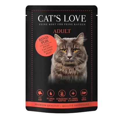Cat's Love Nassfutter Rind Pur mit Distelöl & Löwenzahn Cat's Love Nassfutter Rind Pur mit Distelöl & Löwenzahn