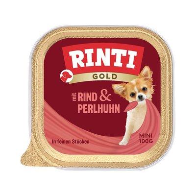 Rinti Gold Mini feine Stückchen von Rind & Perlhuhn Rinti Gold Mini feine Stückchen von Rind & Perlhuhn