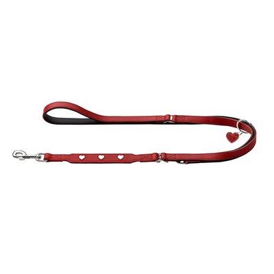 Hunter verstellbare Leine Love rot/schwarz Hunter verstellbare Leine Love rot/schwarz
