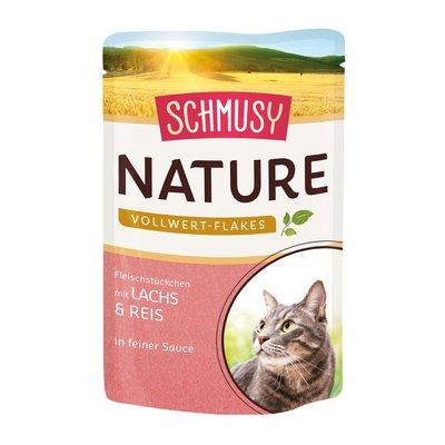 Schmusy Nature Vollwert-Flakes Lachs & Reis 22x100g Schmusy Nature Vollwert-Flakes Lachs & Reis 22x100g