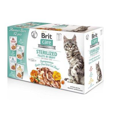 Brit Care Cat Box Fillets in Gravy Sterilized 12x85g Brit Care Cat Box Fillets in Gravy Sterilized 12x85g