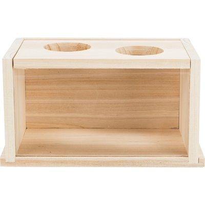 Trixie Sandbad Mäuse/Hamster, Holz 22 × 12 × 12 cm Trixie Sandbad Mäuse/Hamster, Holz 22 × 12 × 12 cm