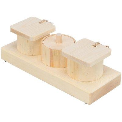 Trixie Snack Cups aus Holz 15 × 4,5 × 6 cm Trixie Snack Cups aus Holz 15 × 4,5 × 6 cm