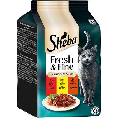 Sheba Fresh & Fine Sauce Rind, Huhn & Lamm Sheba Fresh & Fine Sauce Rind, Huhn & Lamm