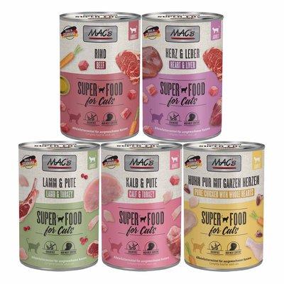 MAC's Cat Fleischmenü 60x400g Mixpaket 1 MAC's Cat Fleischmenü 60x400g Mixpaket 1