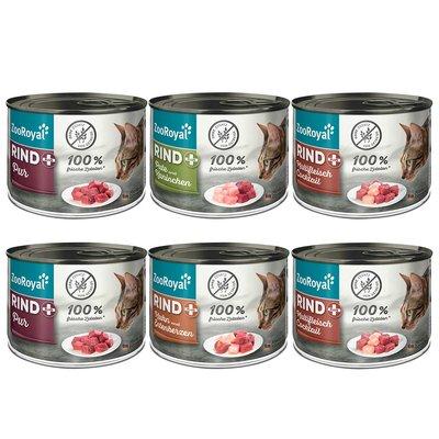ZooRoyal Rind+ Mixpaket Katze 6x200g ZooRoyal Rind+ Mixpaket Katze 6x200g