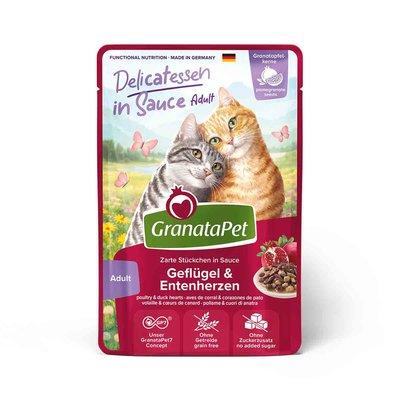 GranataPet Delicatessen in Sauce Geflügel & Entenherzen GranataPet Delicatessen in Sauce Geflügel & Entenherzen