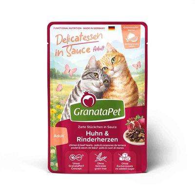 GranataPet Delicatessen in Sauce Huhn & Rinderherzen GranataPet Delicatessen in Sauce Huhn & Rinderherzen