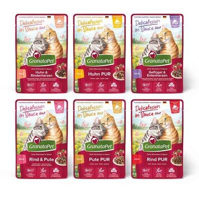 GranataPet Delicatessen in Sauce Multipack 12x100g GranataPet Delicatessen in Sauce Multipack 12x100g