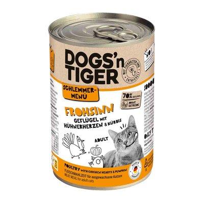 Dogs'n Tiger Schlemmermenü Frohsinn Geflügel & Kürbis Dogs'n Tiger Schlemmermenü Frohsinn Geflügel & Kürbis