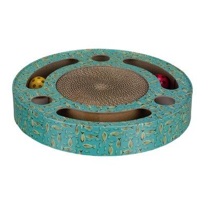 Trixie Kratztrommel mit Spielzeug Ø 33cm, blau Trixie Kratztrommel mit Spielzeug Ø 33cm, blau