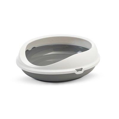 SAVIC Katzentoilette Figaro weiß / grau SAVIC Katzentoilette Figaro weiß / grau