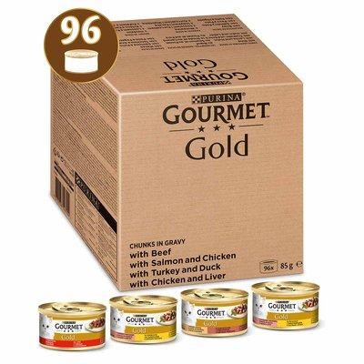GOURMET Gold Zarte Häppchen in Sauce Mixpaket 96x85g GOURMET Gold Zarte Häppchen in Sauce Mixpaket 96x85g