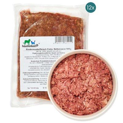 Haustierkost Rindermuskelfleisch Extra 12x500 g Haustierkost Rindermuskelfleisch Extra 12x500 g