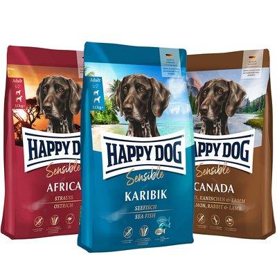 Happy Dog Mixpaket getreidefrei 3x4kg Happy Dog Mixpaket getreidefrei 3x4kg