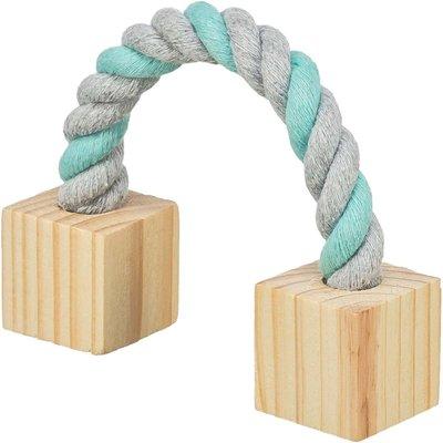 Trixie Baumwollspielseil mit Holzklötzchen für Nager 20cm Trixie Baumwollspielseil mit Holzklötzchen für Nager 20cm