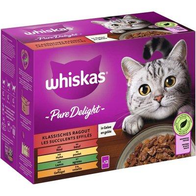 WHISKAS PURE DELIGHT MULTIPACK Klassisches Ragout in Gelee 12x85g WHISKAS PURE DELIGHT MULTIPACK Klassisches Ragout in Gelee 12x85g