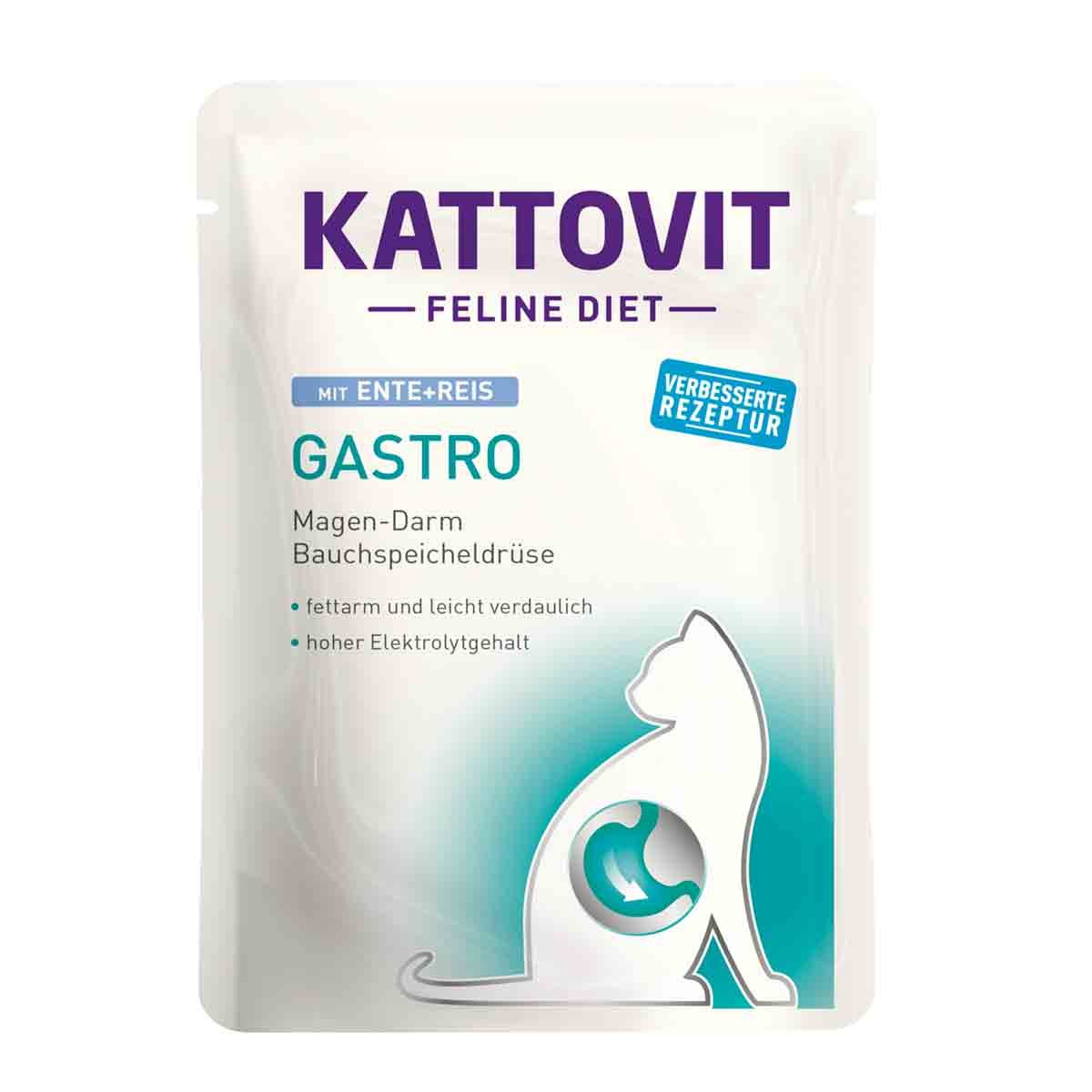 Kattovit Gastro Ente + Reis 24x85g