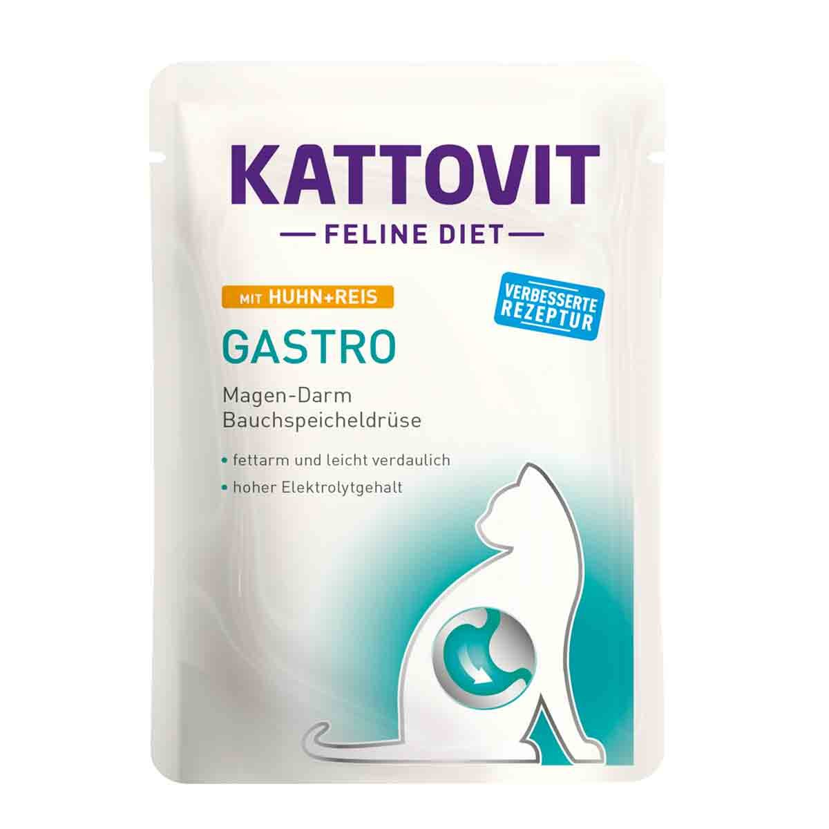 Kattovit Gastro Huhn + Reis 24x85g