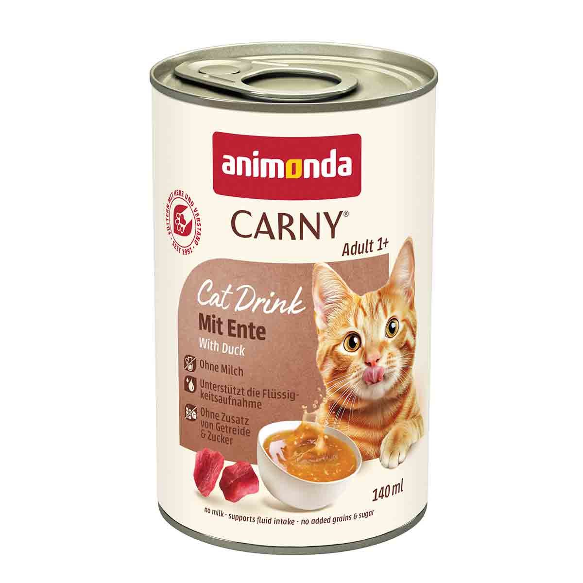 animonda Carny Cat Drink Adult mit Ente 140ml 12x140 ml