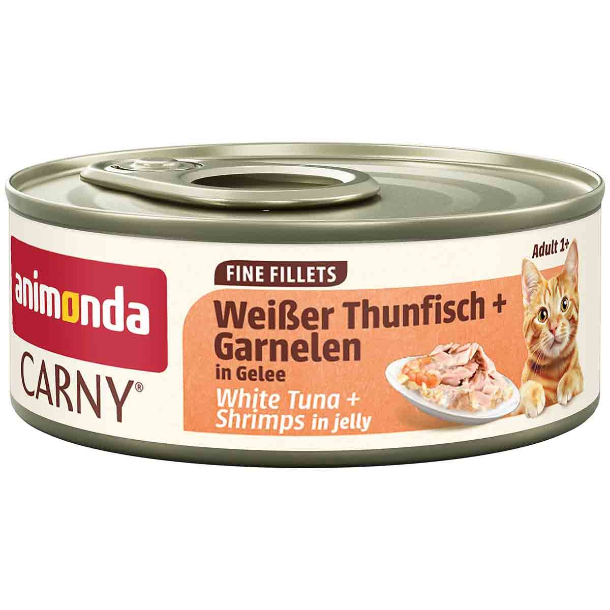 Carny Adult Weißer Thunfisch + Garnelen in Gelee 60g 24x60 g