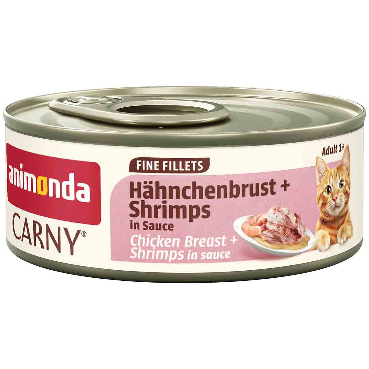 animonda Carny FF Ad. Hühnchenb. + Shrimp in S. 60g 12x60 g