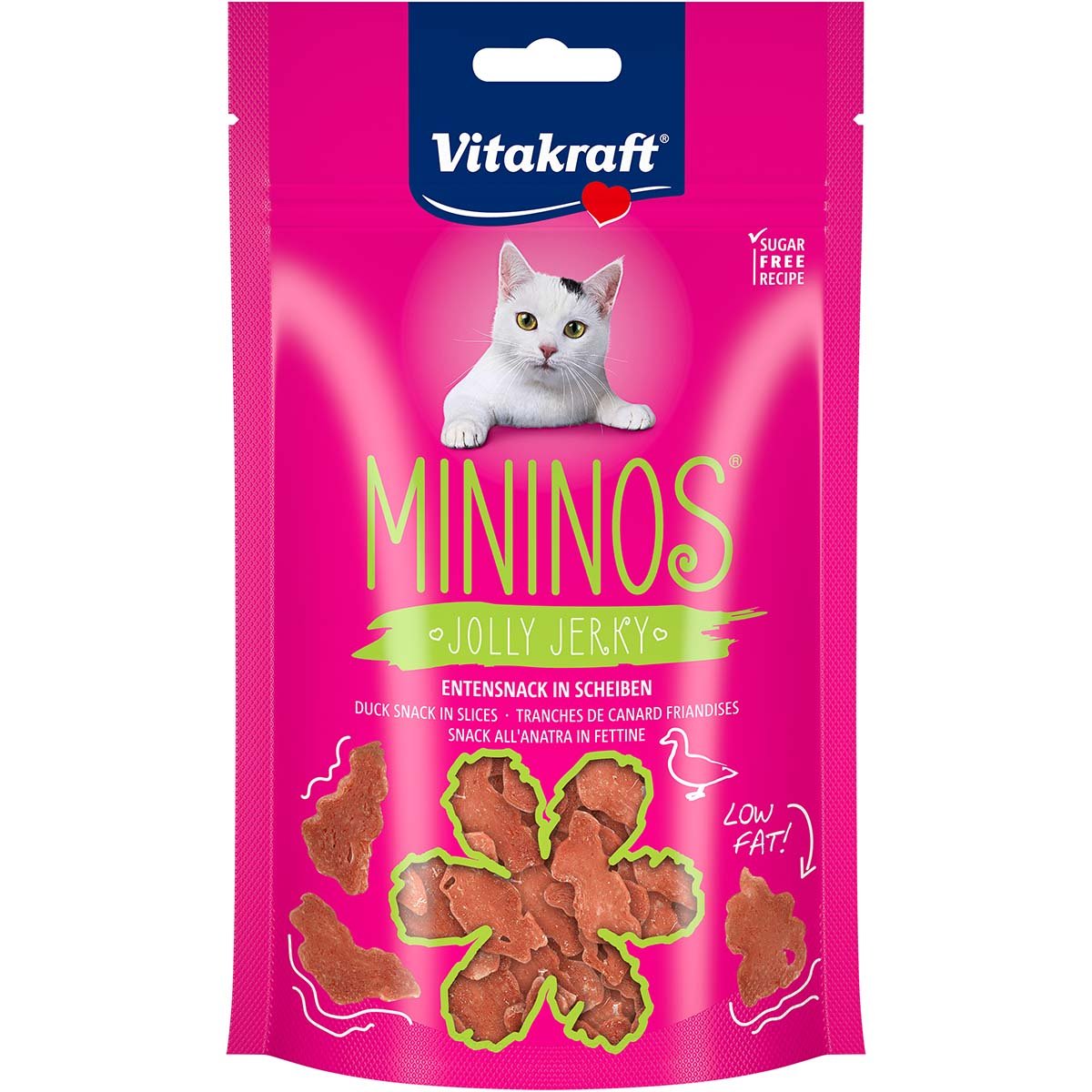 Vitakraft Mininos Entensnack in Scheiben 4x40g