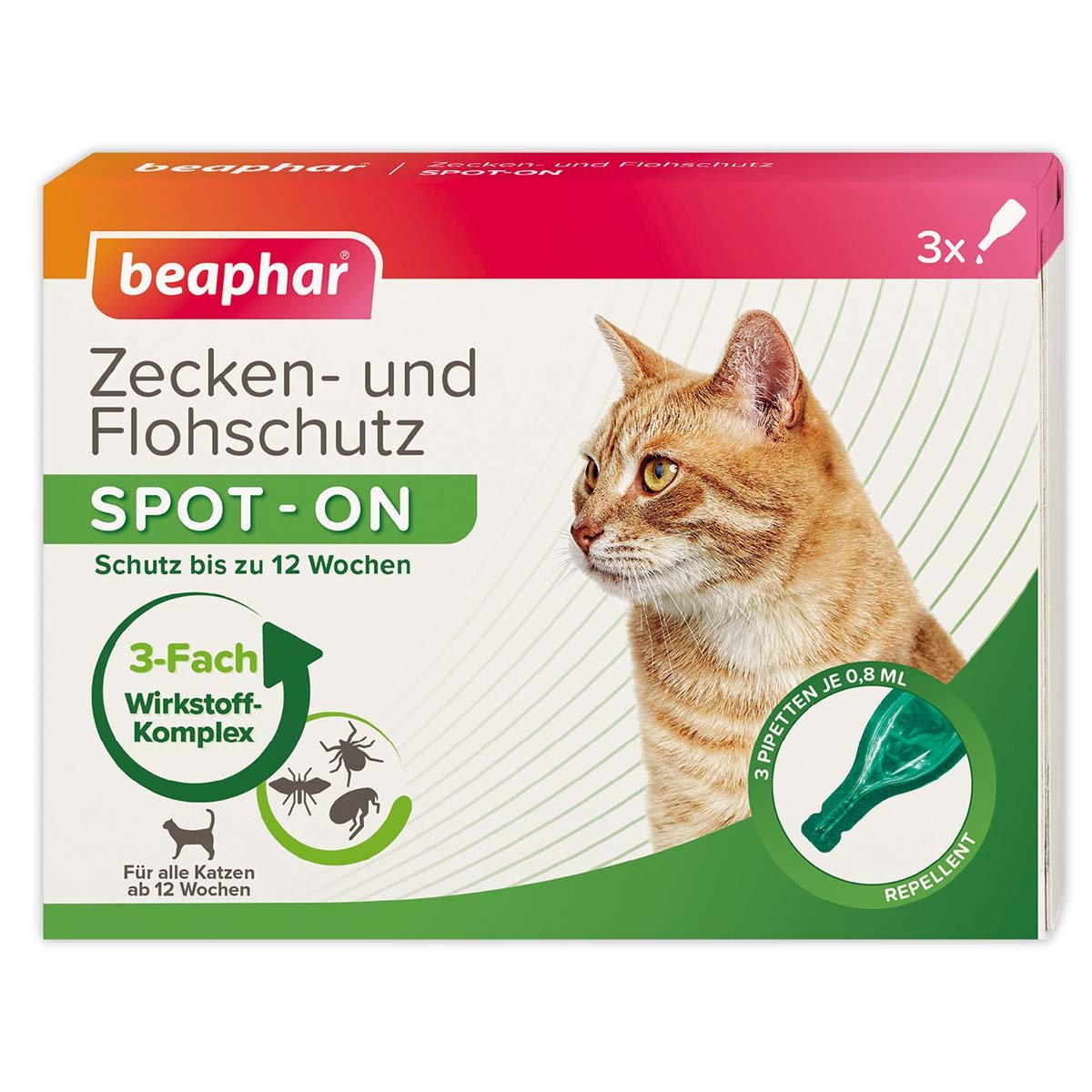 beaphar Zecken- und Flohschutz SPOT-ON für Katzen 3er-Pack