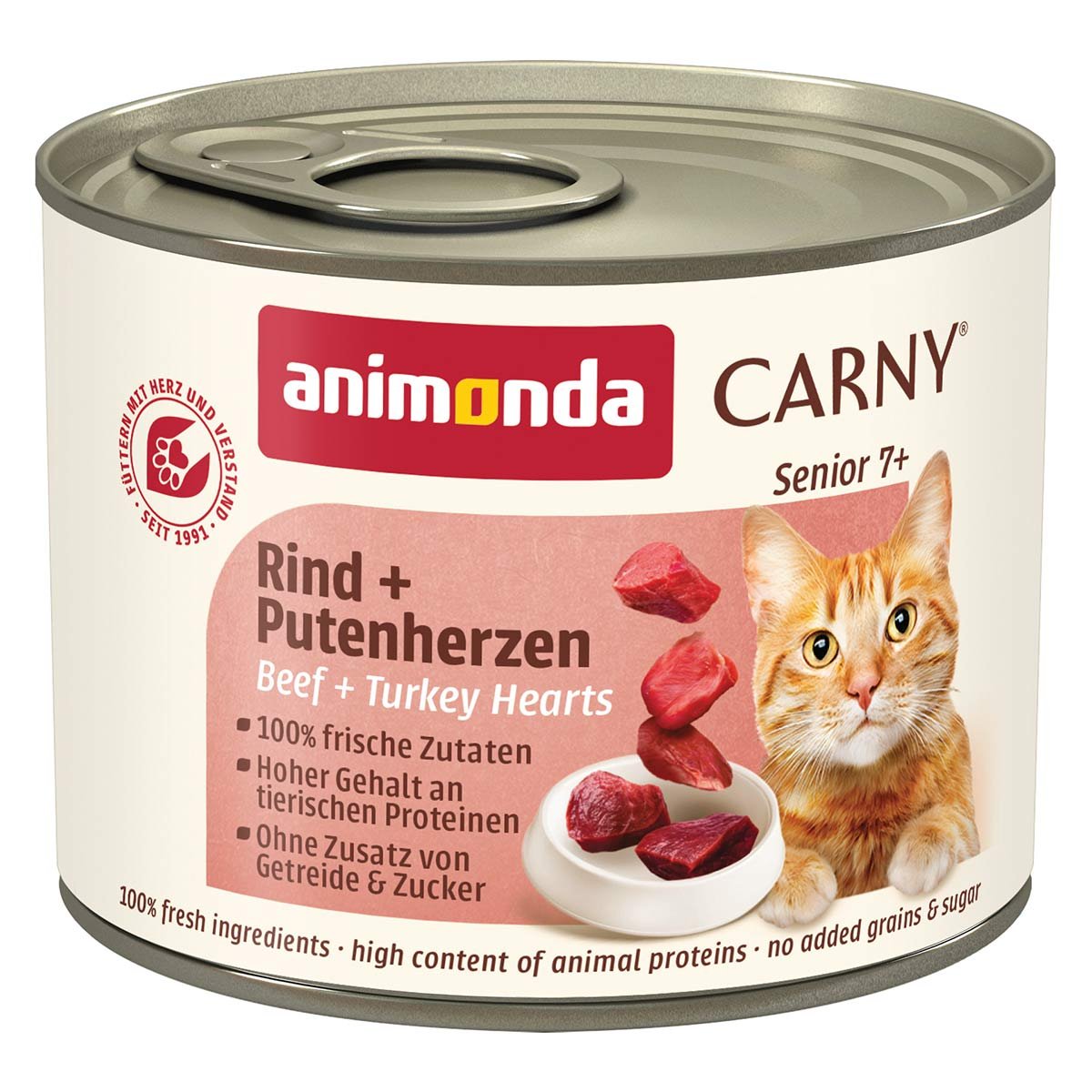 animonda Carny Senior Rind und Putenherz 12x200g