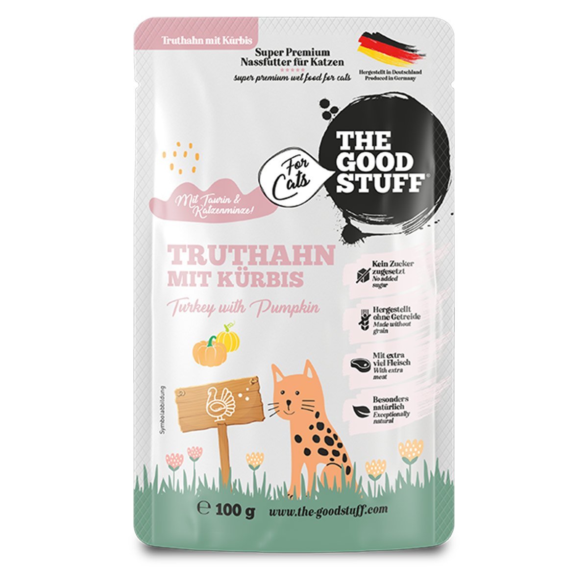 The Goodstuff Truthahn mit Kürbis Pouches 12x100 g