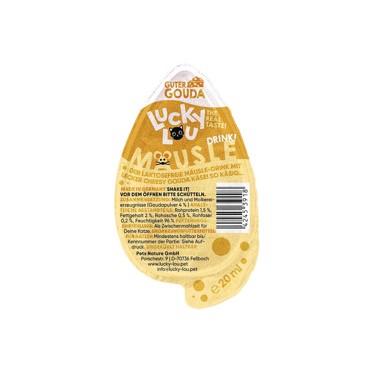Lucky Lou Mäusle Drink-Snack Gouda 28g