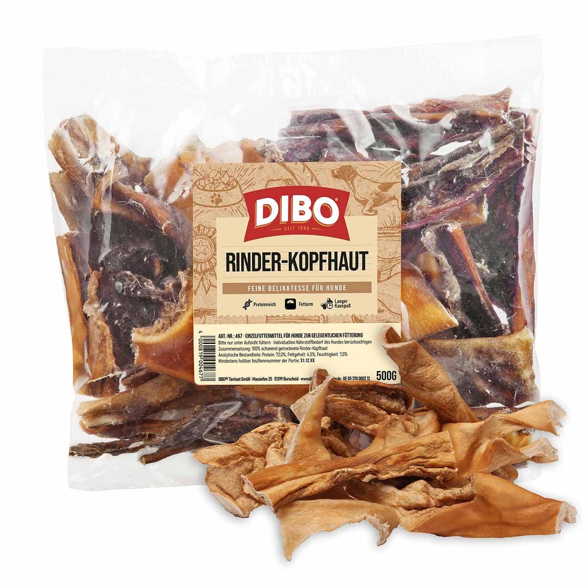 DIBO Rinderkopfhaut 2x500g