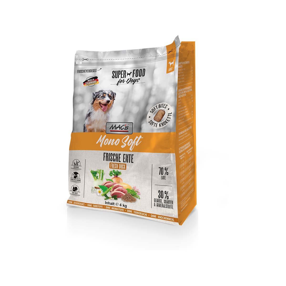 MAC's Dog Mono Soft Frische Ente 2x4 kg
