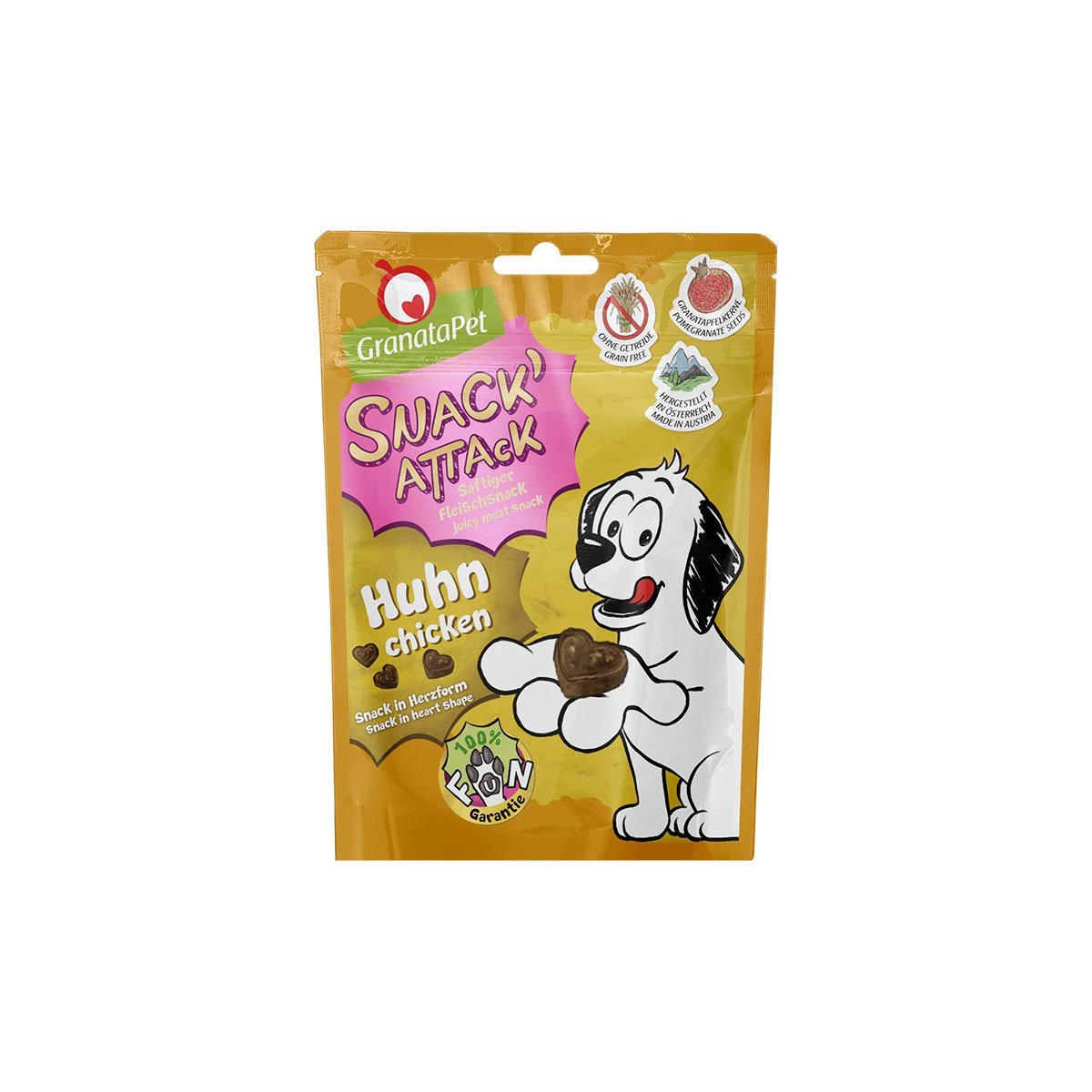 GranataPet Snack`Attack Huhn 4x100g